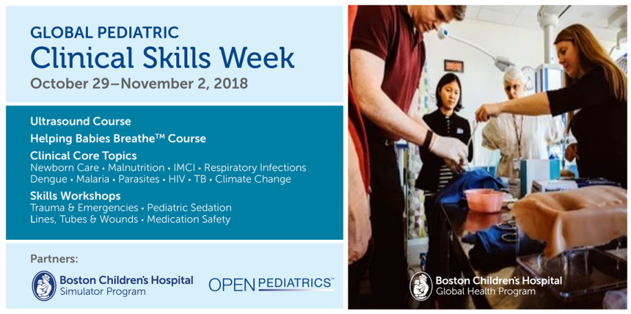 Global Pediatric Clinical Skills Week Banner